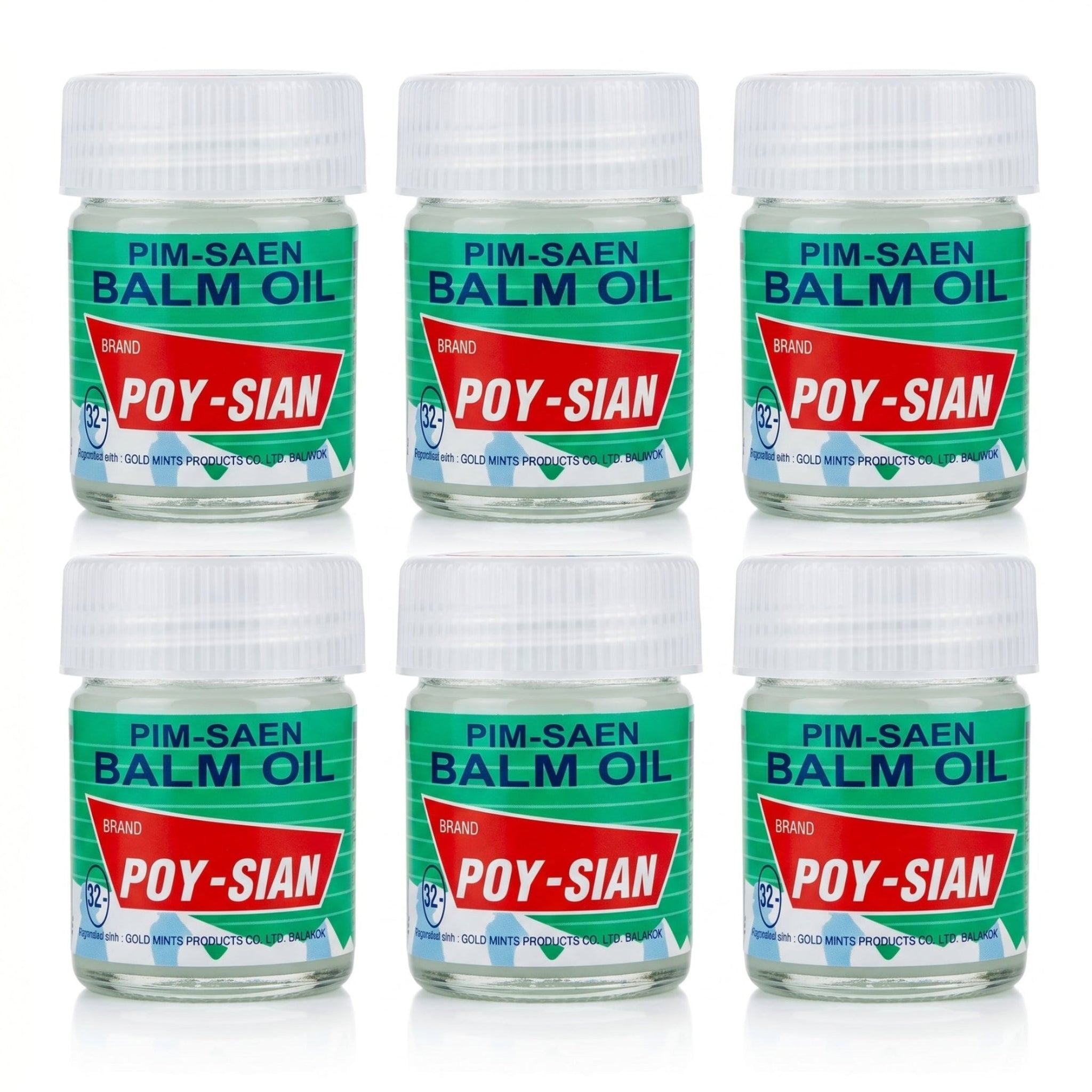 Poy-Sian Pim-Saen Herbal Balm Oil – Concentrated Aromatherapy Jar